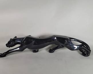 Lot 533 Mid century Modern style composite panther figure