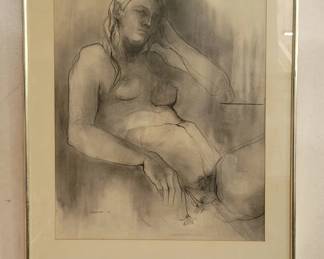153 Lot 218 Osmansigned 1965 nude drawing
