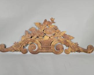Lot 228 Vintage brass architectural style wall decoration