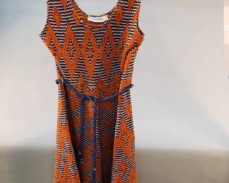 Lot 254 Vintage Joseph Magnin geometric knit belted tank