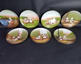 Lot 542 Royal Bayreuth 1974 SunBonnet Babies plates