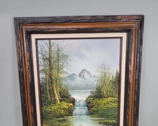 186 Lot 458 Vintage signed oil painting
