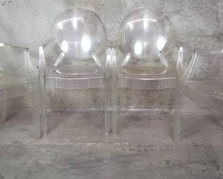 023 Lot 59 Four Louis Ghost chairs by Philippe Starck for Kartell