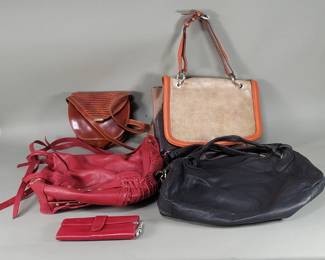 Lot 548 Group of leather handbags