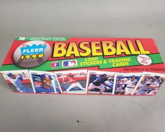 Lot 237 1990 Fleer baseball factory set 10th anniversary