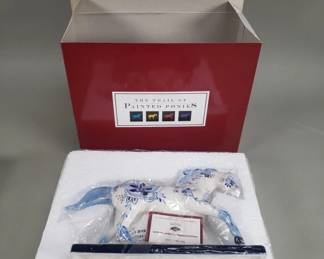 Lot 410 The trail of painted ponies porcelain horse