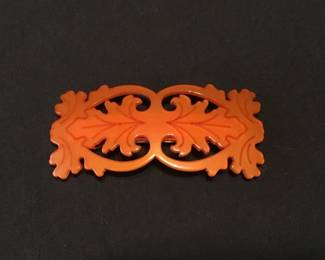 Lot 410h Vintage Laurent Oliver France lucite barrette