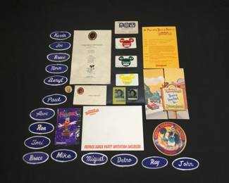 125 Lot 405h Disneyland employee castmember badges and collectibles