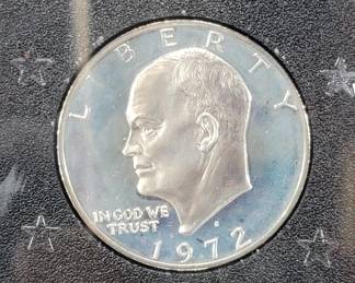 Lot 328 1972S Eisenhower 40 silver dollar coin