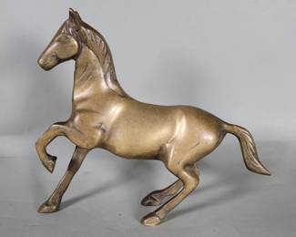 Lot 511 Vintage brass horse figure