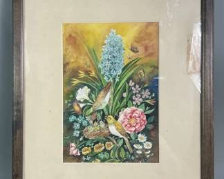 Lot 178 Vintage watercolor painting