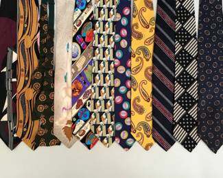 Lot 474 11 vintage mens ties