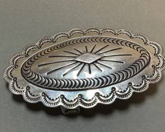 Lot 79 Vintage sterling silver belt buckle