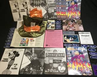 126 Lot 407h Walt Disney and Disneyland collectibles