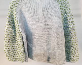 Lot 396 Vintage Joseph Magnin mohair beaded sweater made
