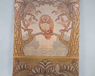 Lot 220 Antique needlepoint work panel