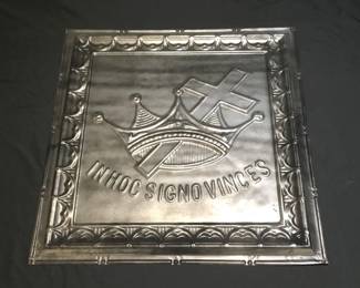 122 Lot 400h Vintage Masonic Knights Templar architectural metal sign