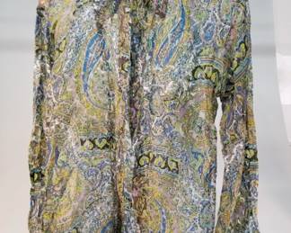 Lot 385 1970s Arpeja for Men sheer paisley print button