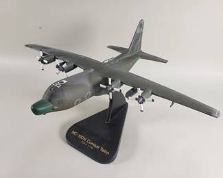 Lot 294 Lockheed Martin MC130H Combat Talon II hand painted wood model airplane