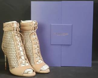 Lot 397 Kruel London laceup peeptoe stiletto ankle
