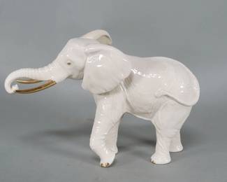 Lot 143 Lenox porcelain elephant figure