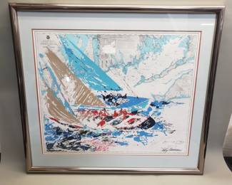 026 Lot 238 Leroy Neiman signed serigraph Americas Cup