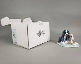 Lot 401 NAO porcelain dogs figurine