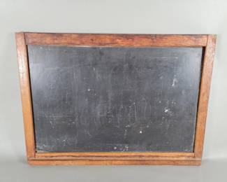Lot 175 Antique slate chalkboard