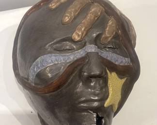 Lot 450h Sharon Switzerland ceramic sculpture cracked