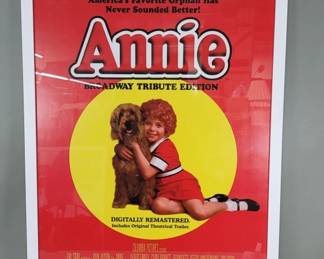 Lot 456 Annie print movie poster under glass