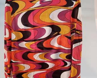 Lot 252 Vintage handmade sheer Pucci style pattern top