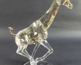 Lot 55 Swarovski Crystal Giraffe Running figurine