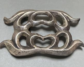 141 Lot 67 Silver belt buckle