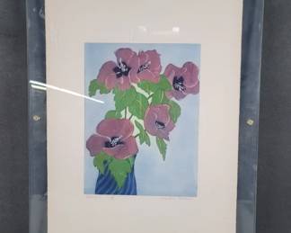 Lot 172 Winifred Pickard signed lithograph Hibiscus