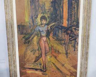 002 Lot 63 A. Blatas signed oil painting on panel