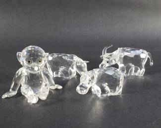 Lot 53 Group of Swarovski crystal animal figurines