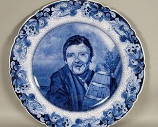 Lot 513 Vintage Delft hand painted blue and white