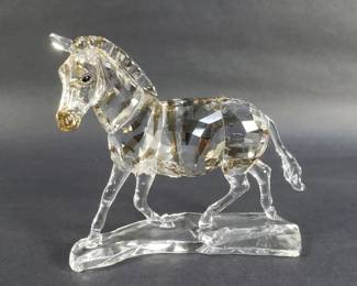 Lot 54 Swarovski crystal Rare Encounters zebra figurine
