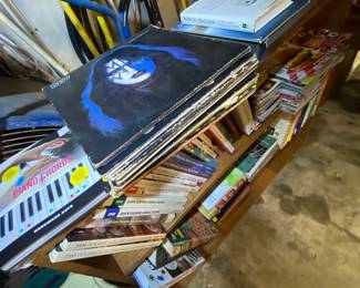 Albums books and DVDs