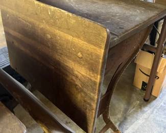 Antique school desks