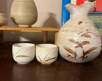 Asian sake set