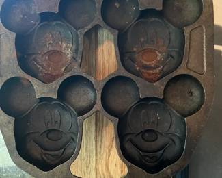 Mickey Mouse cast iron pan