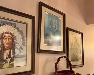 Native American art set of 3
