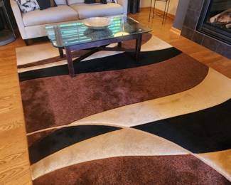 Large contemporary area rug