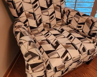 A pair of contemporary style Ethan Allen side chairs