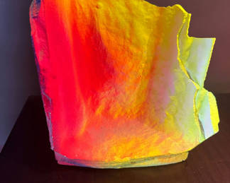 Lot 37: Abstract Iridescent Sculptural Decor Piece