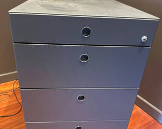 Lot 14: Four-Drawer Metal Filing Cabinet