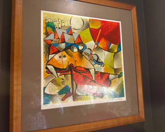 Lot 157: David Schluss - Framed Abstract Limited Edition Print