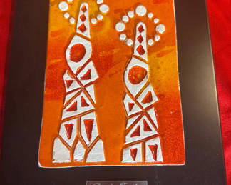 Lot 50: Framed Sagrada Familia Barcelona Gaudi Art Plaque
