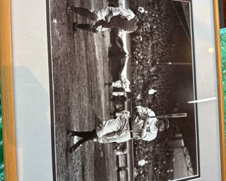 Lot 103: Babe Ruth - Framed Black and White Baseball Photograph